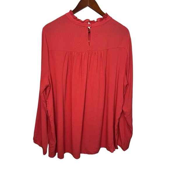 Torrid Washable Crinkle Gauze Relaxed Embroidered Blouse Size 1x Boho Flowy - Picture 5 of 13